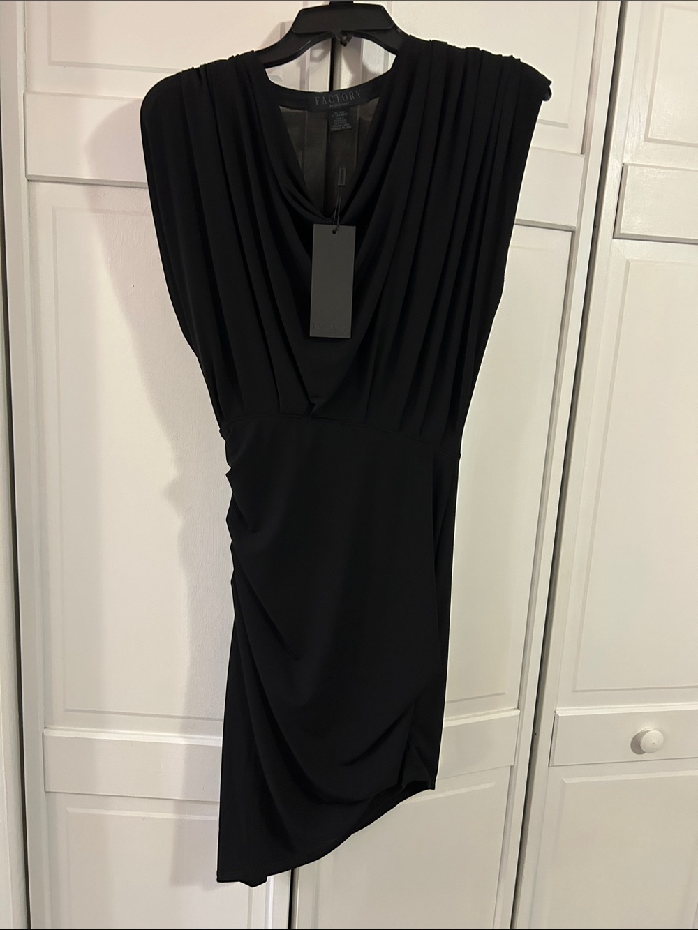 Factory by Erik Hart Black Draped Dress